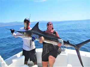 Catch & release 120 lb Striped Marlin in Cabo San Lucas on 11/2/20