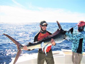 Caught and released 120 lb Striped Marlin in Cabo San Lucas on 12/7/20