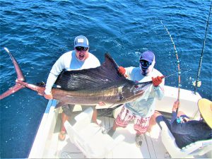 Catch & release 100 LB. Pacific Sailfish and 120 LB. Striped Marlin in Cabo San Lucas on 5/13/2021