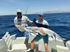 Caught and released 120 lb Striped Marlin in Cabo San Lucas on 6/25/21